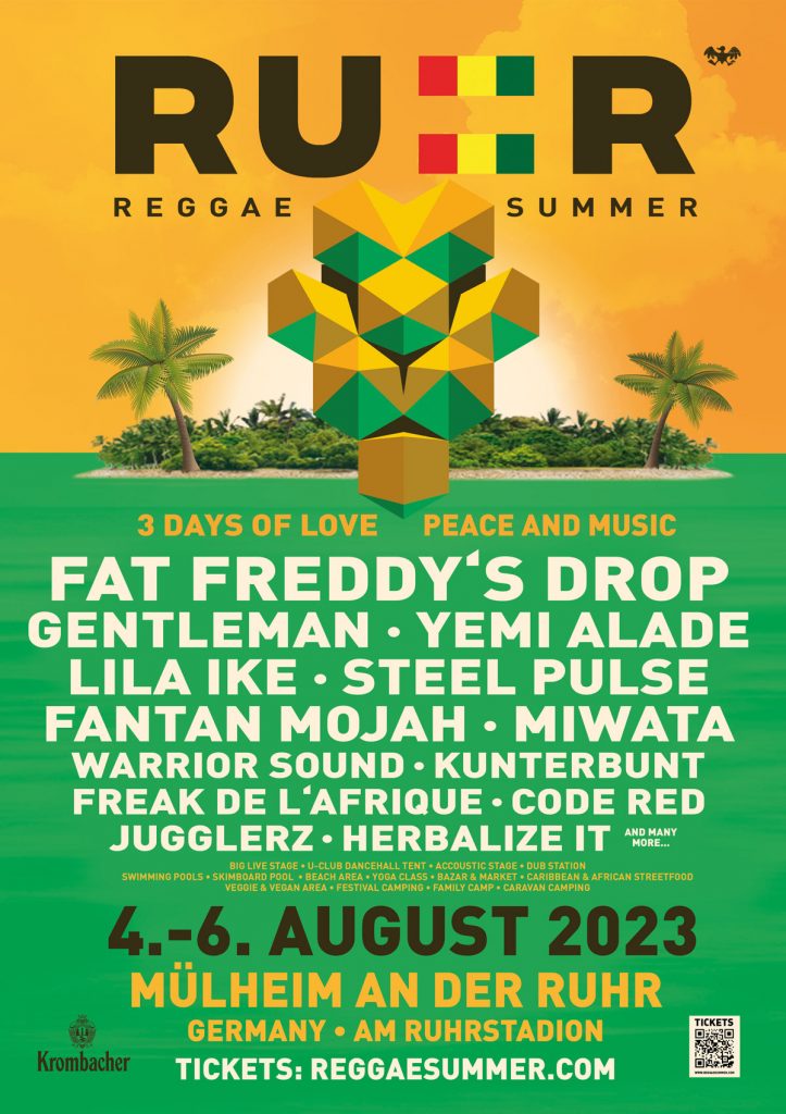 Lineup / Artists - Ruhr Reggae Summer - 3 Days Of Love, Peace & Music